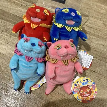오키나와 한정 모치시사 미니 키체인 4개 세트