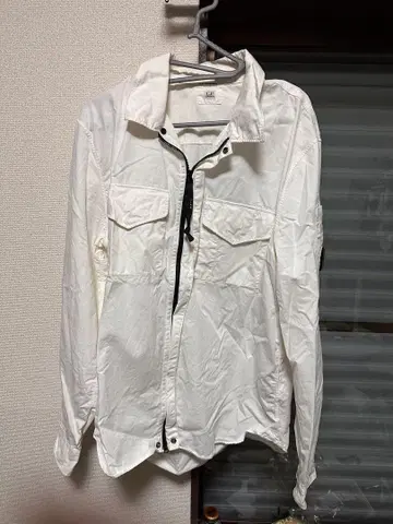 CPcompany 화이트 긴팔 셔츠 자켓