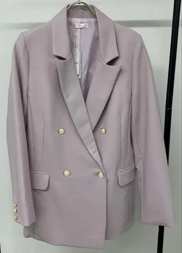 아스토리아 오딜 클리어 버튼 더블 자켓 M