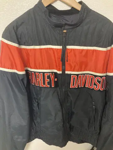HARLEY-DAVIDSON 나일론 자켓 블랙/레드