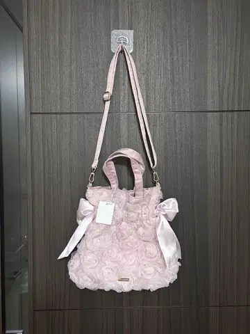 Maison de FLEUR 튤 로즈 더블 리본 2Way
