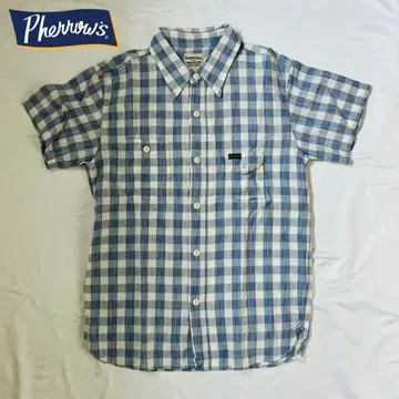 PHERROWS SHIRT 페로우즈 체크 반팔 셔츠 가챠 포켓