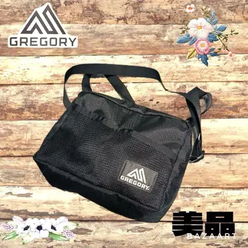 GREGORY 그레고리 숄더백 블랙 블랙 메쉬 포켓 새상품급