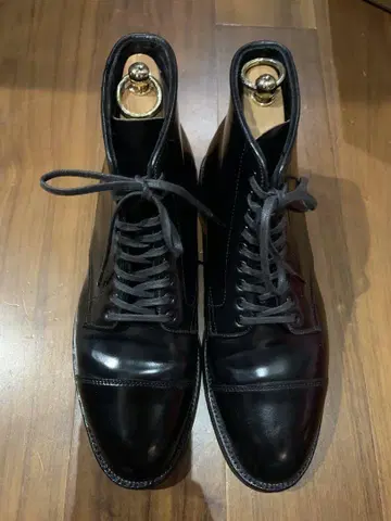 알든 4065 코도반 스트레이트 팁 부츠 9E 블랙