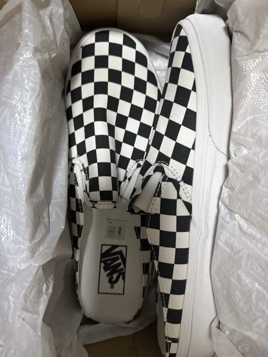 (New product)(270) Vans Classic Slip-On Mule Checkerboard