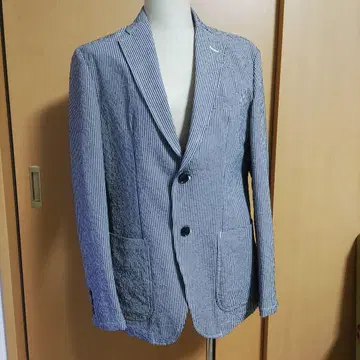한 번만 사용 이온 구매 깅엄 체크 무늬 테일러드 자켓 L 사이즈