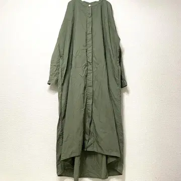 갭 GAP 셔츠 블라우스 원피스 올리브 카키 롱 셔츠