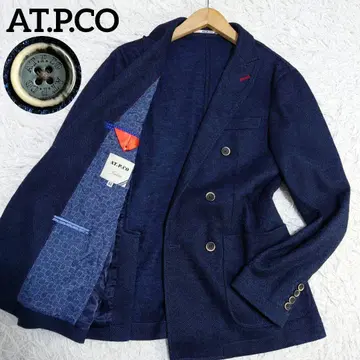 AT.P.CO 아티피코 테일러드 자켓 더블 헤링본 네이비