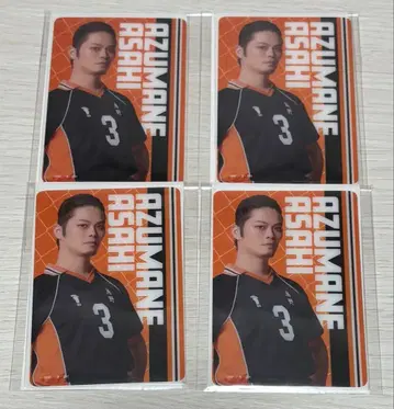 극단 하이큐 아즈마네 아사히 코노 료타 랜덤 클리어 카드 세트