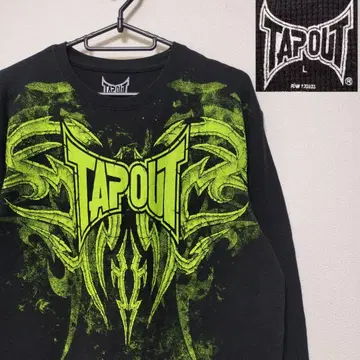 TAPOUT 탭 아웃 써멀 긴팔 티셔츠 롱 T 블랙 US 구제 의류