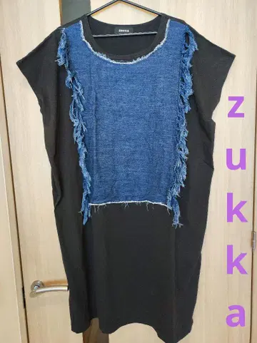ZUCCA 데님 프린지 원피스