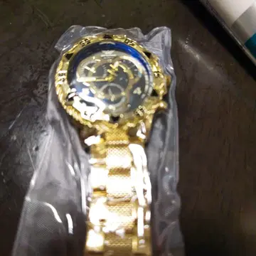 골드 쿼츠 아날로그 손목시계