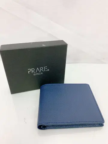 5SDM21 PRARIE 두겹 지갑 파랑 가죽 박스 포함