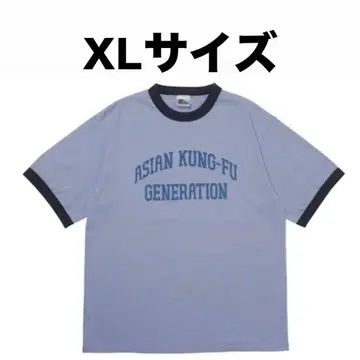 아지칸 링거 티셔츠 블루(스카이블루) XL 사이즈