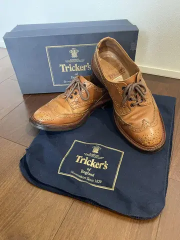 Tricker's M5633 트리커스 버튼 브라운 7.5
