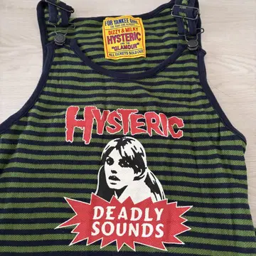 히스테릭 글래머 DEADLY SOUNDS 탱크탑 그린