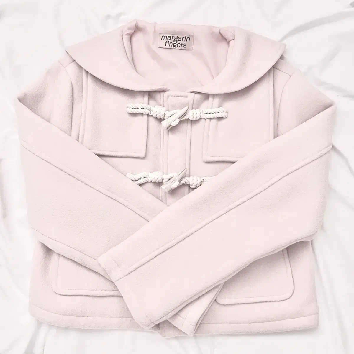 Margarin Fingers Sailor Duffle Coat Pink