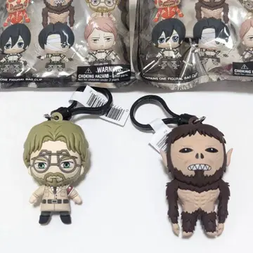 진격의 거인 지크 짐승 피규어 백 클립 키링 키링 키체인