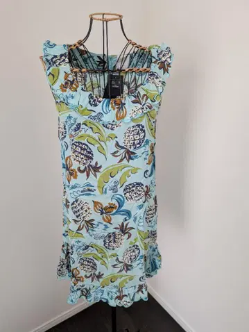 ANNA SUI 슬리브리스 원피스 오션 P S/M