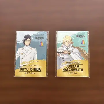 BLEACH 니지겐노모리 벌스데이 캔뱃지 이시다 우류 하쉬바르트