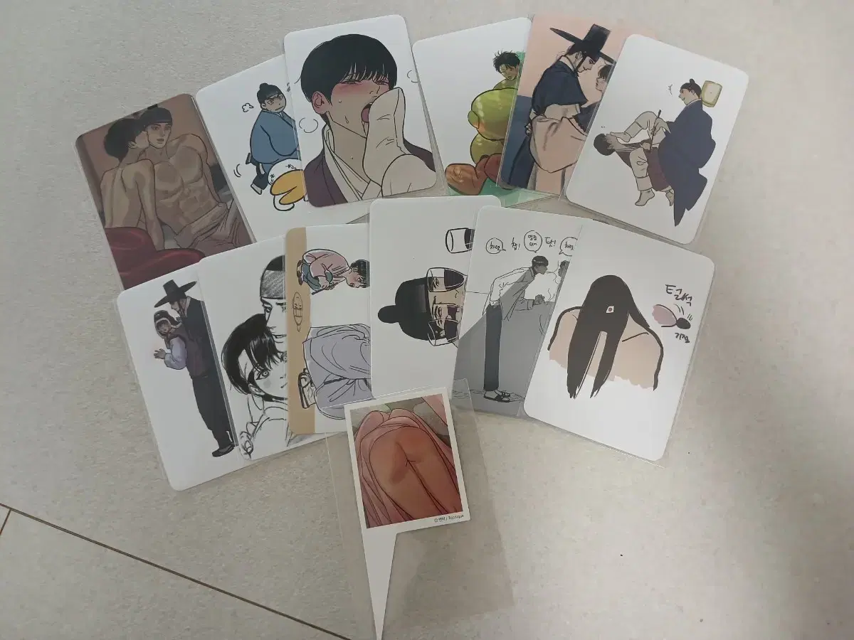 투니크 야화첩 방문포카 12종