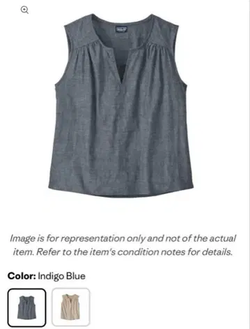 파타고니아 Organic Cotton Shirred Top 여성용 XS