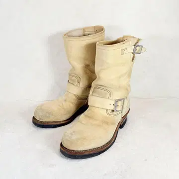 REDWING 엔지니어 부츠 8268 스웨이드 베이지 25cm