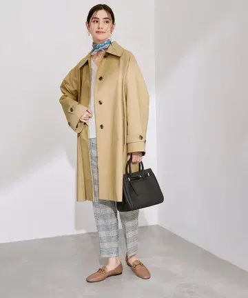 ROPE 샴브레이 스텐카라 코트