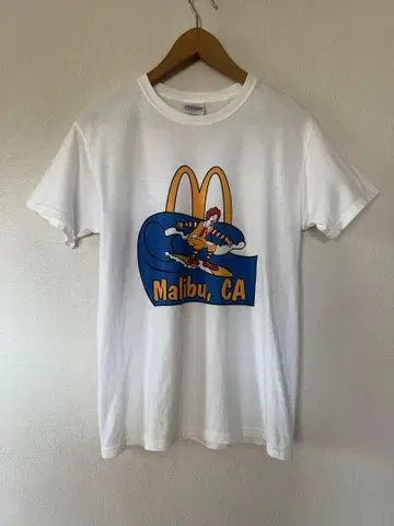 S 사이즈 MALIBU 맥 맥도날드 티셔츠