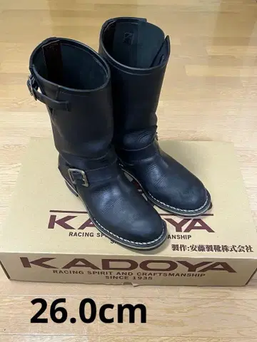 안도제화 엔지니어 부츠 26cm 카도야 KADOYA [새상품급]