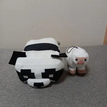 Minecraft 봉제 인형 팬더와 양 세트