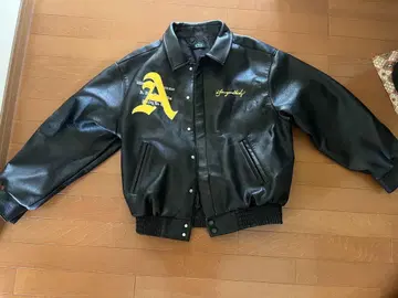 가죽 봄버 자켓 블랙 A.F.G.K