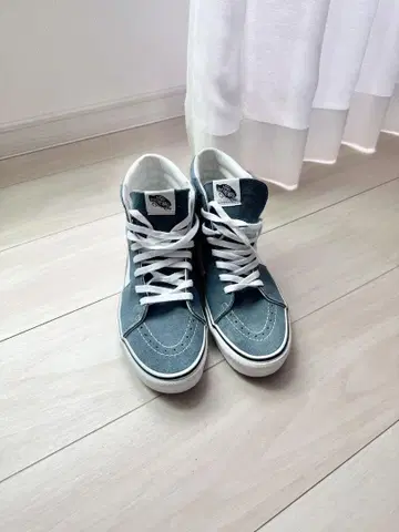 Vans 블루 하이컷 스니커즈 26cm