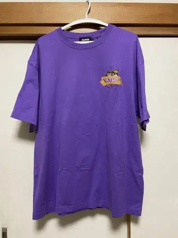 XLARGE 보라색 반팔 티셔츠