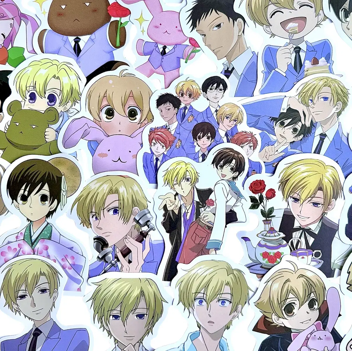 Ouran High School Host Club Cut-out Sticker 45 Piece Set