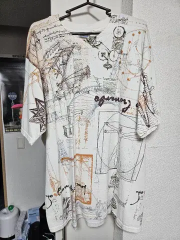 90년대 레오나르도 다빈치 티셔츠 상대성 이론