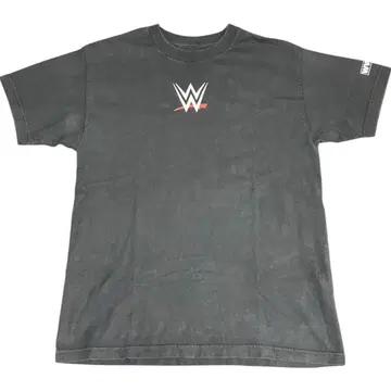WWE 로고 티셔츠 블랙 M 사이즈 프로레슬링 티셔츠