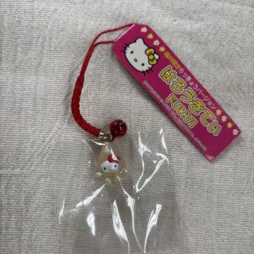 산리오 현지 키티 후쿠이 한정판 라키오 버전 미사용