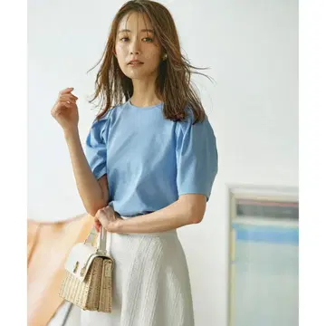 24SS 빅 사이즈 쿠미쿄쿠 K 접촉 냉감 턱 슬리브 분또 컷 티셔츠 5