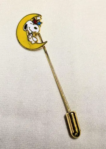 스누피 핀 브로치 달과 별 쇼와 레트로