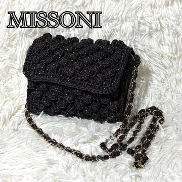 MISSONI 미쏘니 숄더백 체인 블랙 금