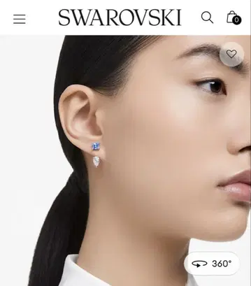 스와로브스키 스와로브스키 귀걸이 정품 탈부착 가능