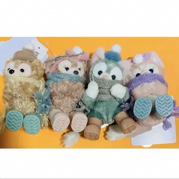 디즈니 씨 댄싱 스노우 플레이크 봉제 인형 참 4개 더피