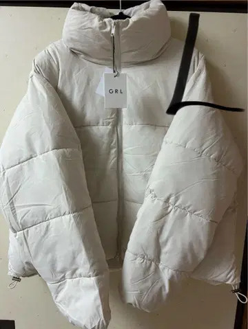 충전솜 볼륨 다운 자켓 fo1016 GRL 아이보리