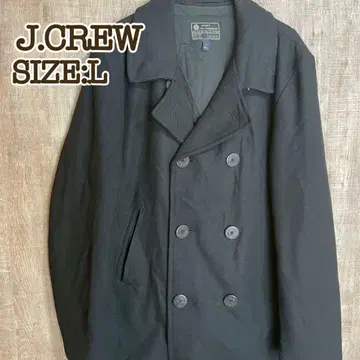 J.CREW 제이크루 멜톤 P 코트 울 코트 블랙 검정 L