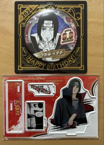 NARUTO 나루토 벌스데이 생일 캔뱃지 디오라마 우치하 이타치