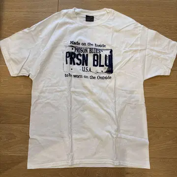 PRSN BLU 화이트 티셔츠