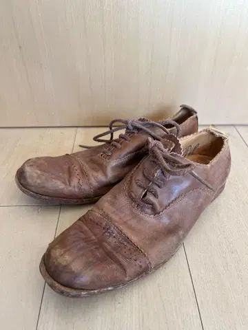 paul harnden shoes 폴 하덴 브라운 가죽 레이스업