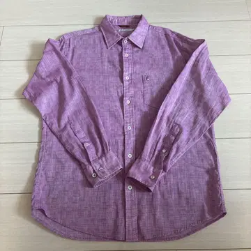 Hush Puppies 핑크 체크 무늬 긴팔 셔츠 M