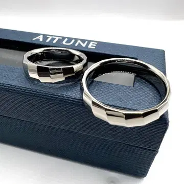 ATTUNE 티타늄 페어링 21호 11호 커팅 디자인 실버
